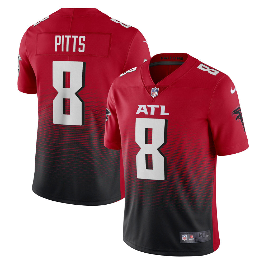 Men's Atlanta Falcons Kyle Pitts Alternate 2 Vapor Limited Jersey Red