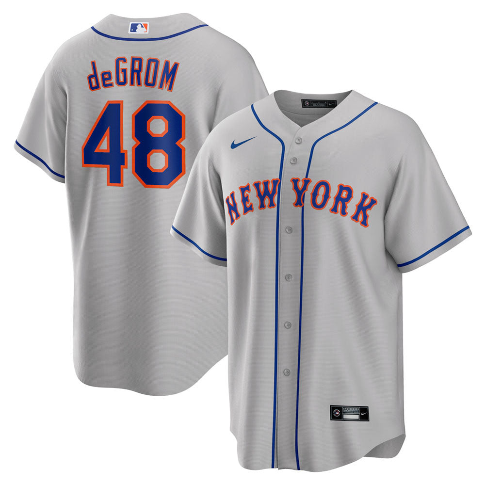 Men's New York Mets Jacob deGrom Road Player Name Jersey - Gray