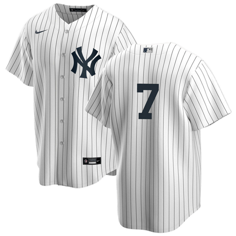 Youth New York Yankees Mickey Mantle Replica Home Jersey - White
